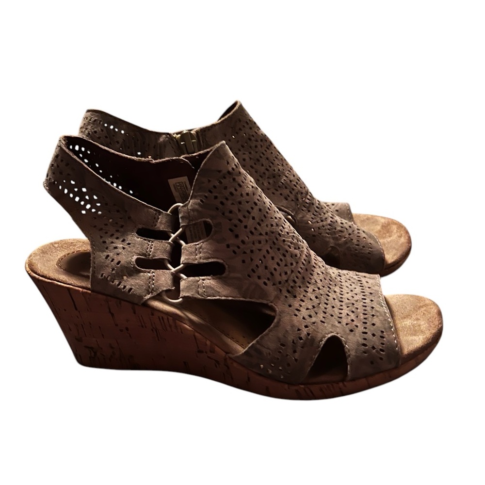 Women's Brown Wedge Sandals